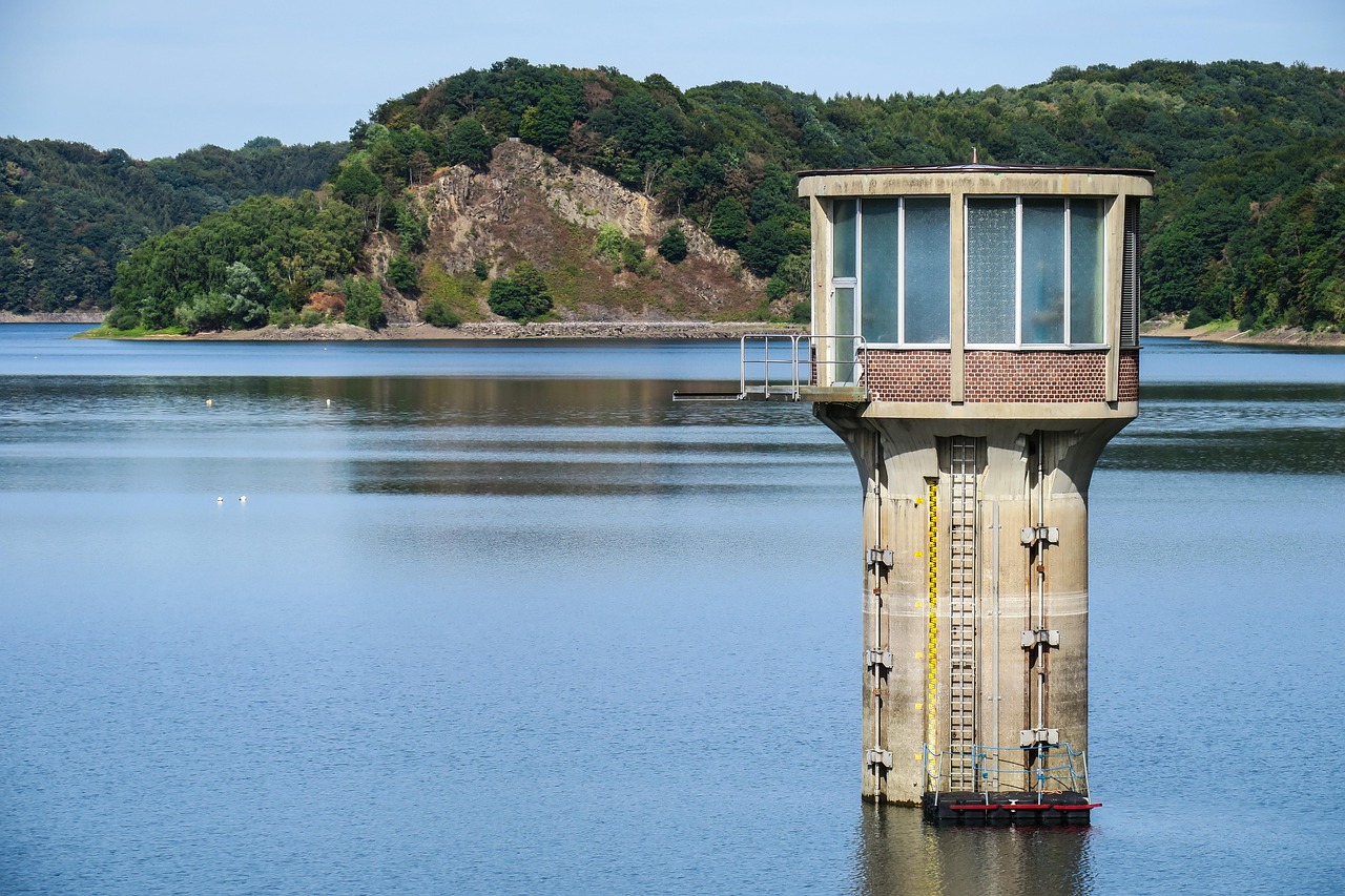 Dam water