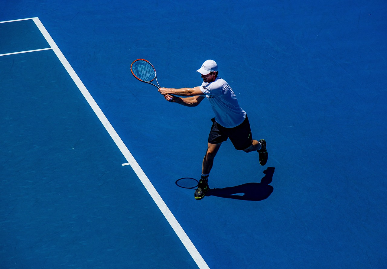 Tennis action