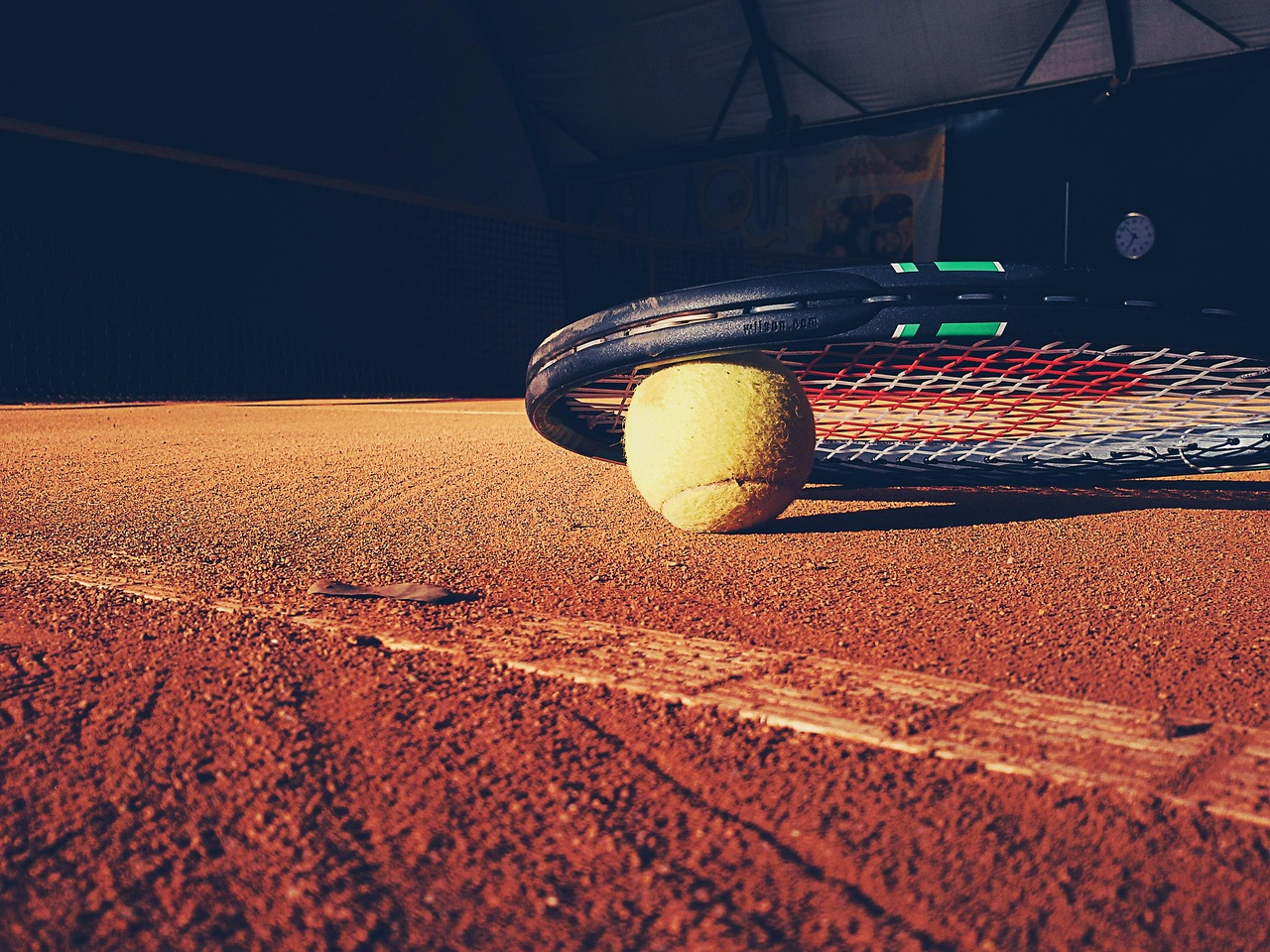 Tennis action