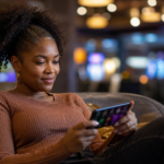 South African online casino player browsing slots and table games