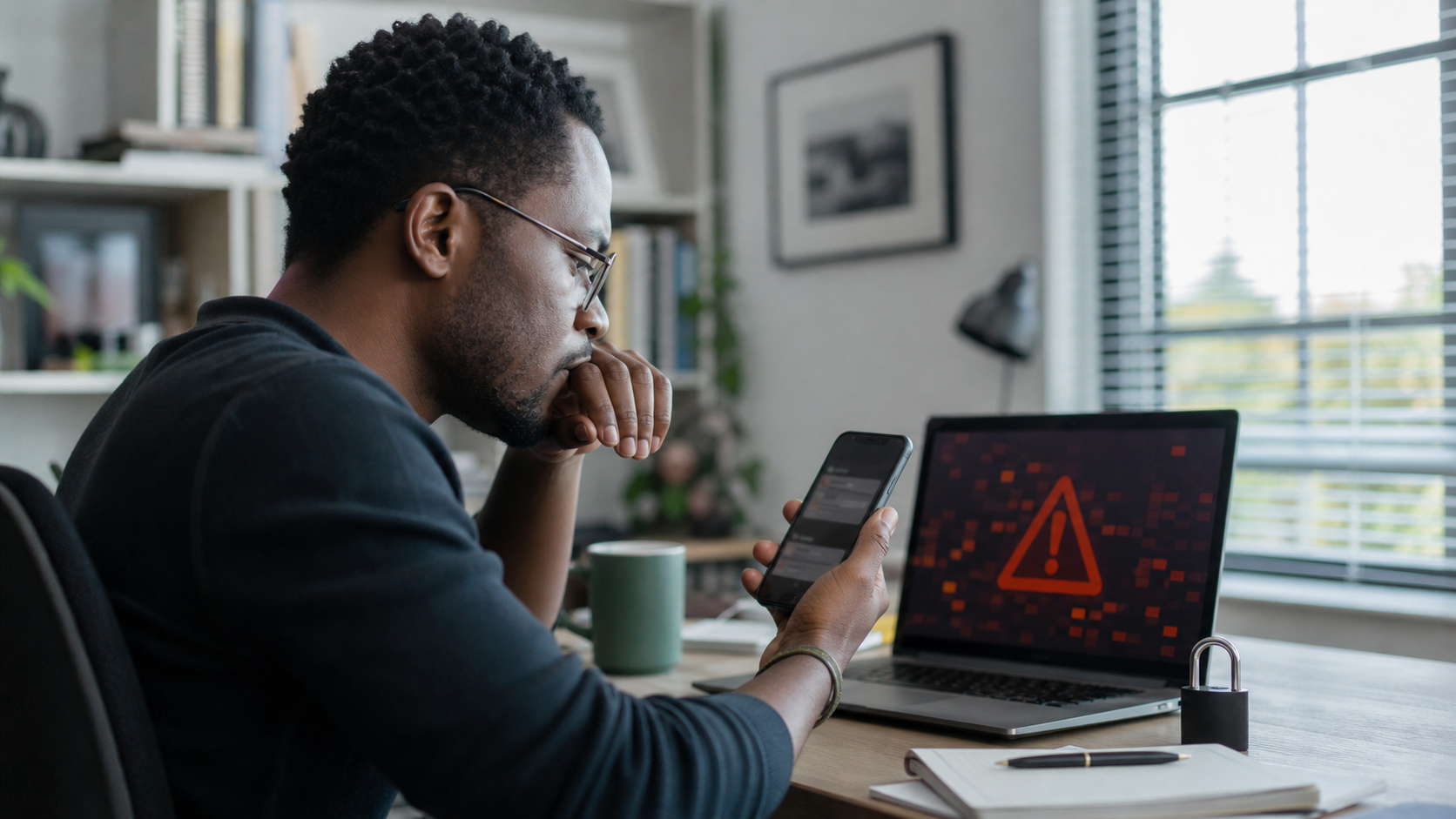 South African online betting user checking a suspicious gambling message