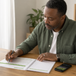 South African sports-betting customer reviewing a personal betting budget and wellbeing checklist