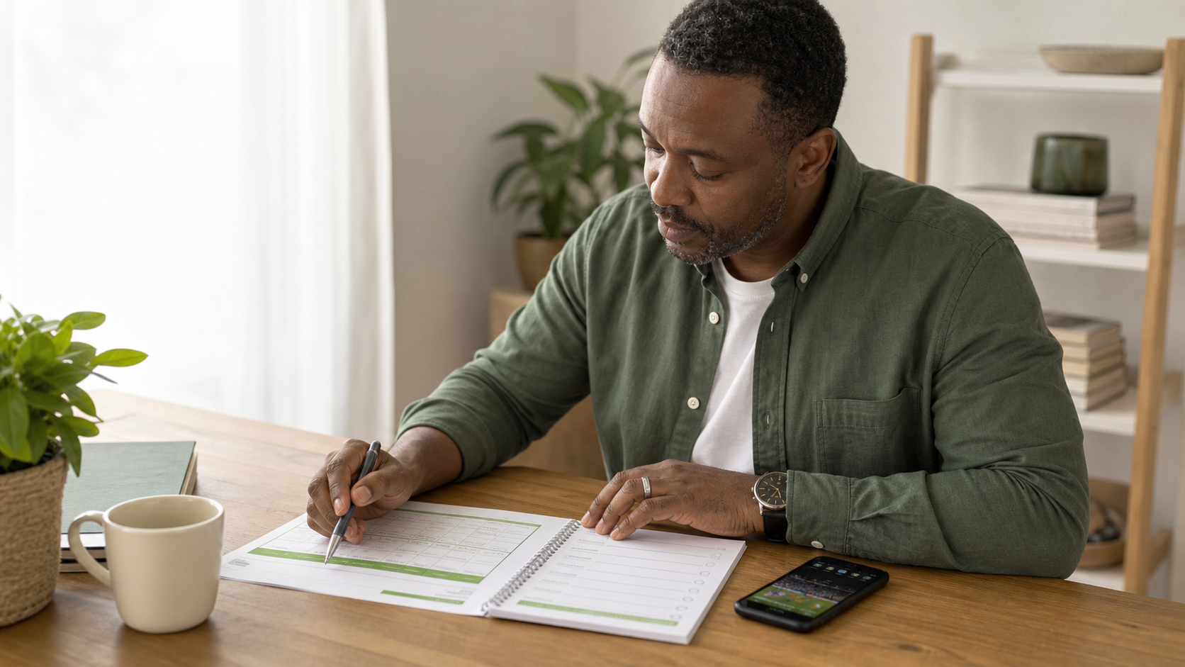 South African sports-betting customer reviewing a personal betting budget and wellbeing checklist