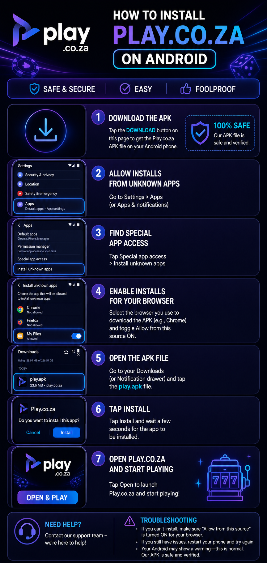 How to install the Play.co.za Android app