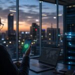 Mobile phone and secure server infrastructure representing online casino payments in South Africa